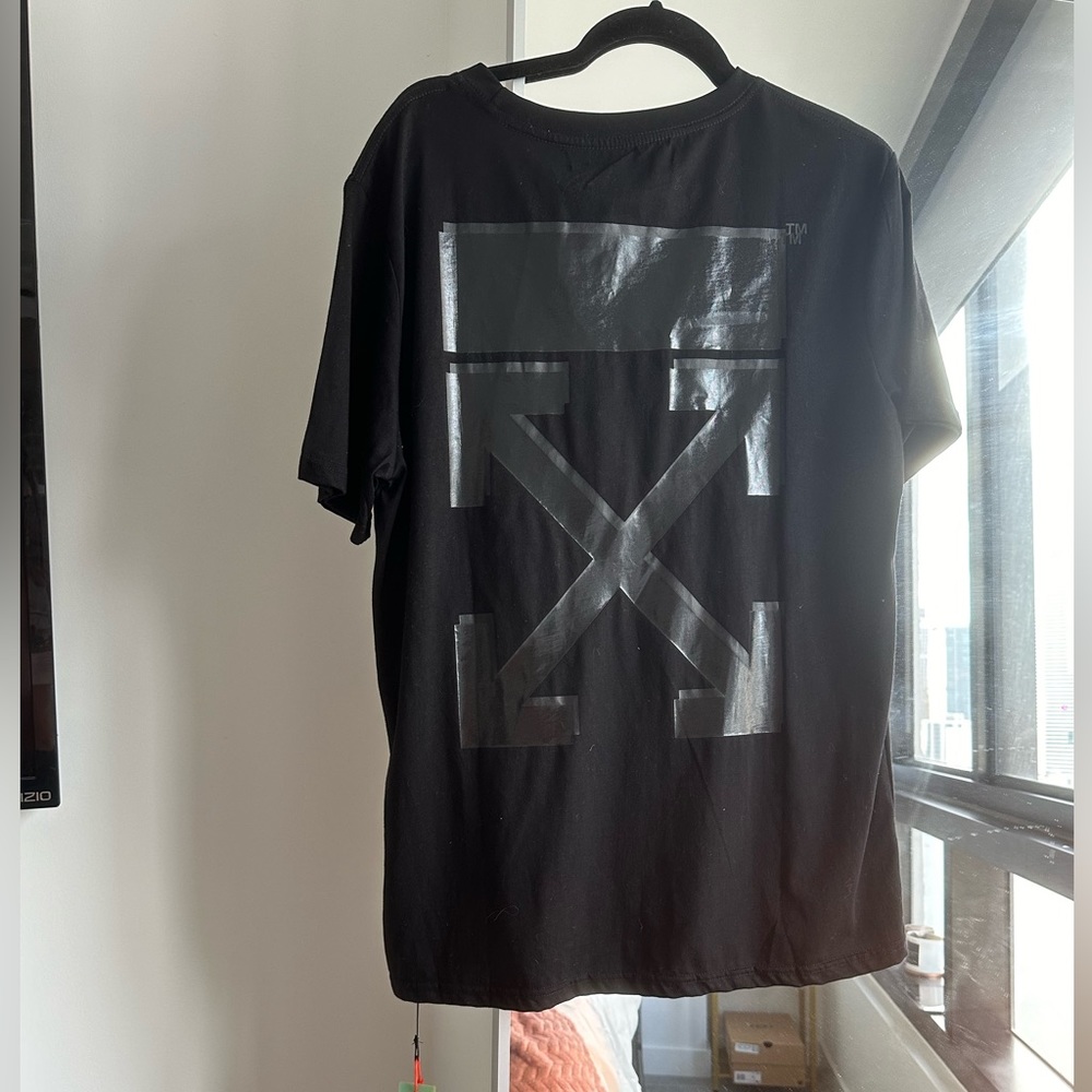 Off-White logo T-shirt  black